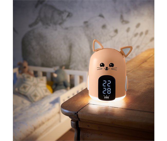 Reloj despertador y luz nocturna RKIDSCAT BIGBEN Crudo