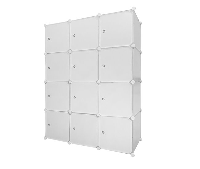 Armario Vestidor Cube Personalizable Boxed Elite 12 Cubos/Puertas 111 Blanco