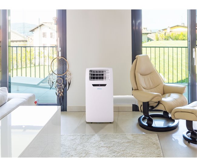 Aire Acondicionado portátil 2250 frigorías con ventilador y mando a distancia Blanco