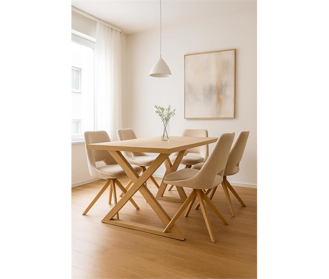 DUPI Sillón de Comedor CALPE Pack 2 Unidades Beige