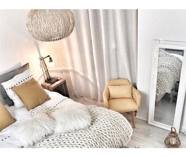 Beliani Espejo LUNEL 51x3 Blanco