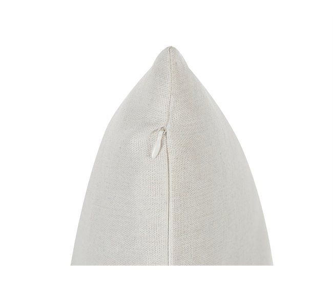 Beliani Cojín decorativo GOMPHRENA Beige