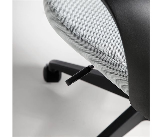 ANGEL CERDA Silla oficina giratoria gris Negro