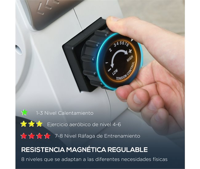Máquina de Remo Acero, ABS SPORTNOW Blanco