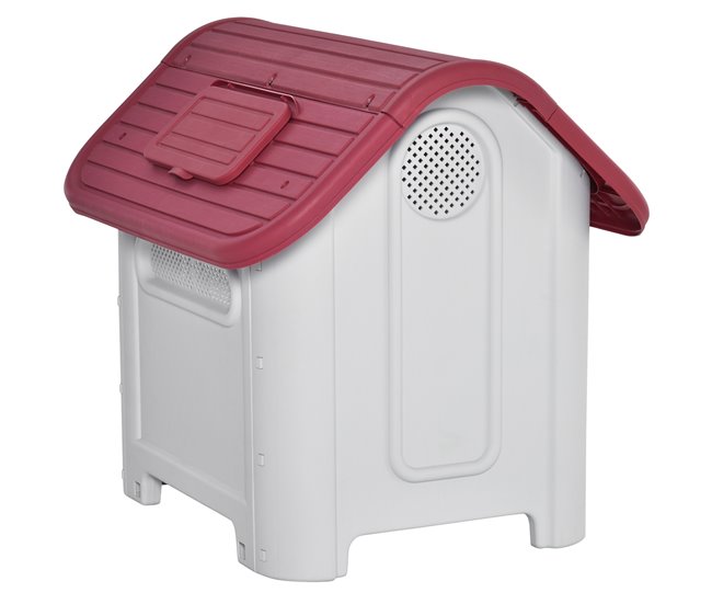 Caseta para Perros PP, Metal PawHut Multicolor