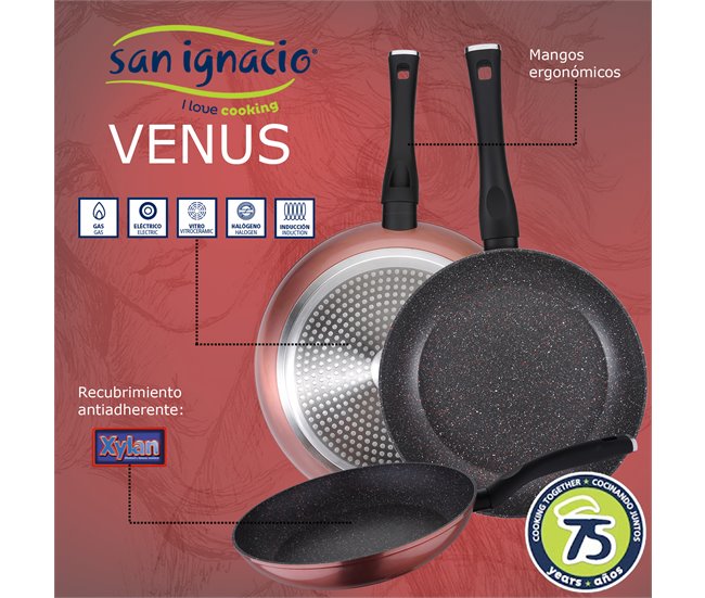 PACK DE 3 SARTENES  + BATERÍA DE COCINA DE 12PC Multicolor