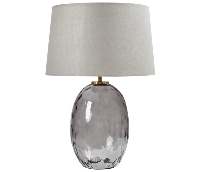 Beliani Lámpara de mesa BONELLI Gris