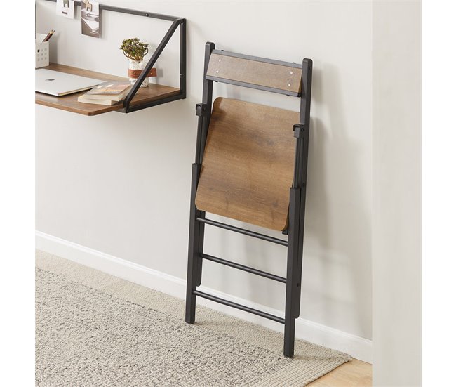Silla Plegable de Oficina FST88-PF SoBuy Natural