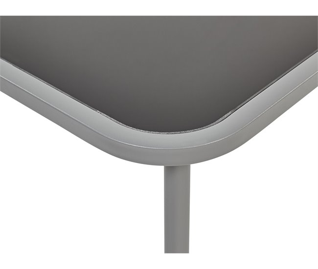 Beliani Conjunto longue Acero BARREA Gris