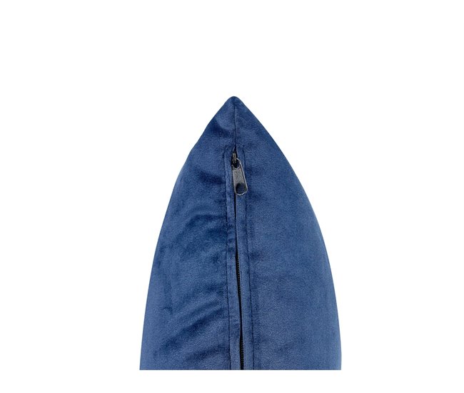 Beliani Chaise longue Terciopelo MERI Azul Marino