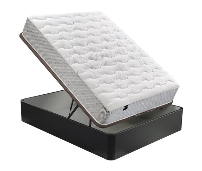 Colchón PEGASUS 8K BULTEX de material celular + canapé gratis Pikolin color wengué 
