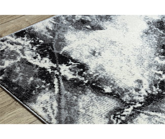 Alfombra KAKE 25817657 Mármol moderno 80x150 Negro