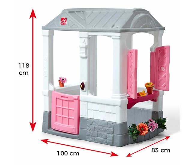 Casa Infantil de Juego Courtyard Cottage Rosa