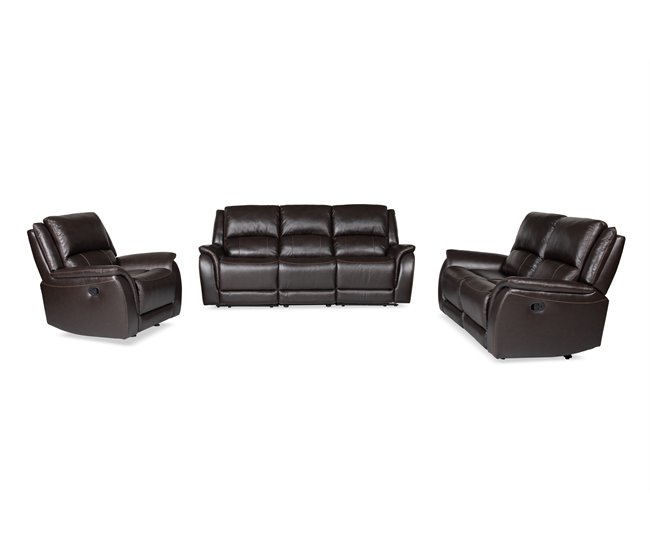 Sillón relax manual color marrón NINFA Negro