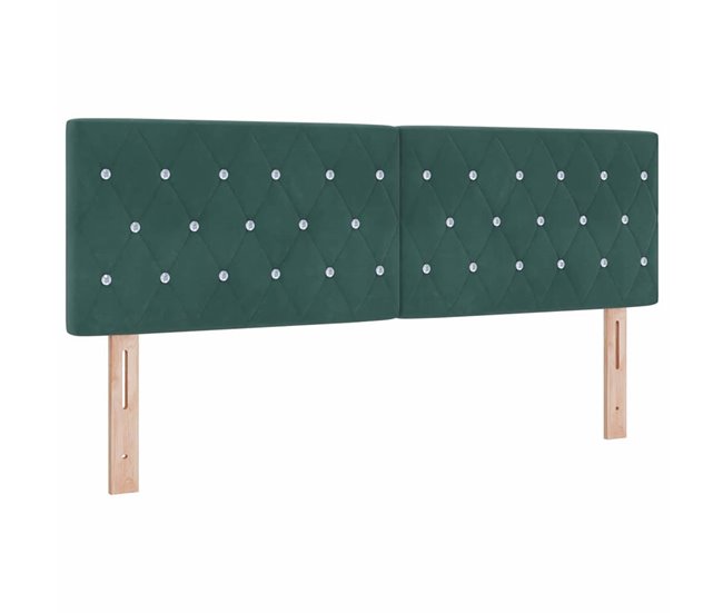 Cabecera De Terciopelo 140 Azul