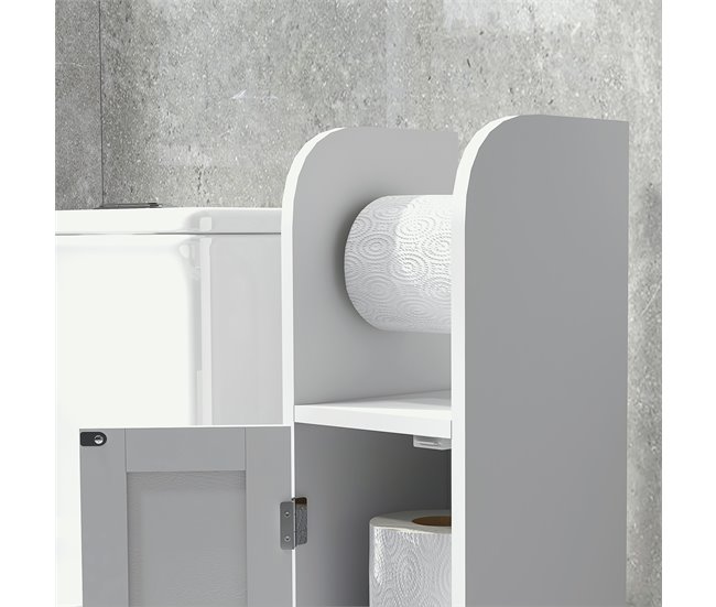 Armario de Baño MDF, Melamina de Madera kleankin, hogar - baño Blanco