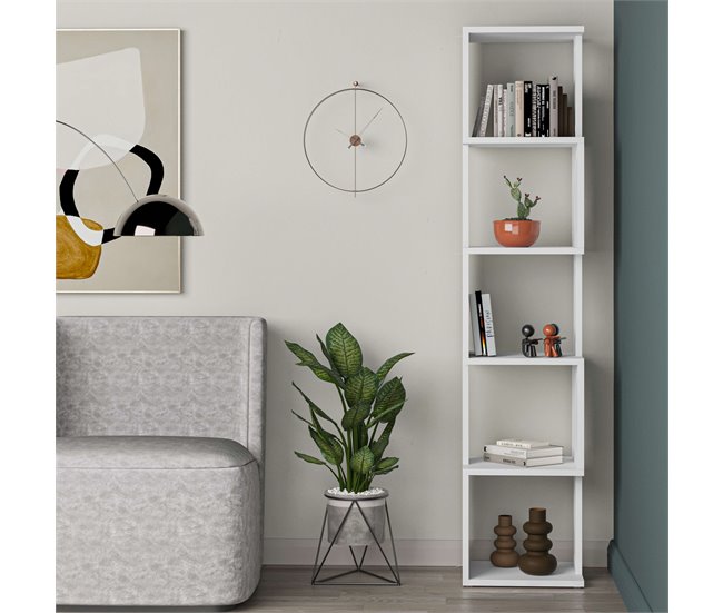 Estantería Guan 5 Huecos Blanco