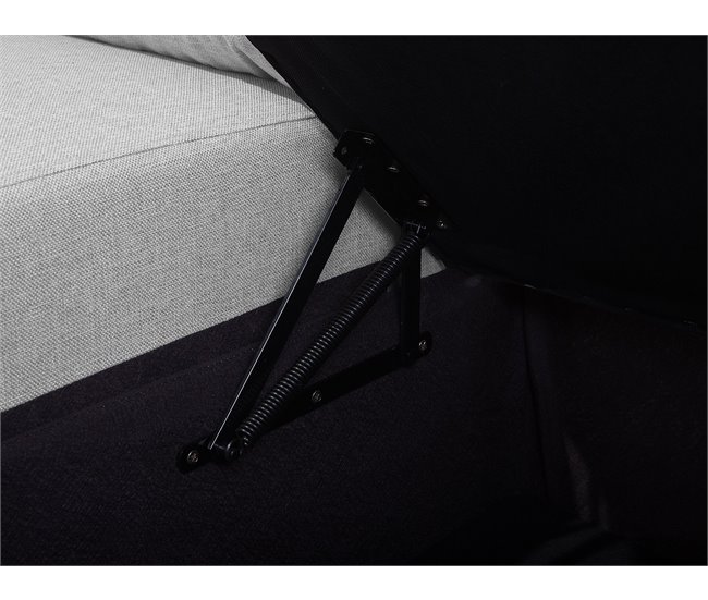 Beliani Sofá cama KARRABO Gris Claro