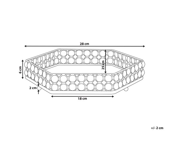 Beliani Bandeja VATAN Dorado