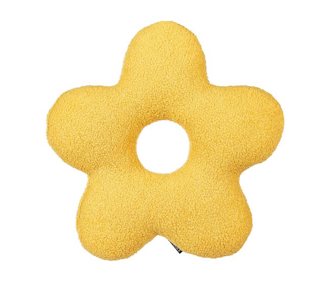 Beliani Cojín decorativo CAMPONULA 40x40 Amarillo