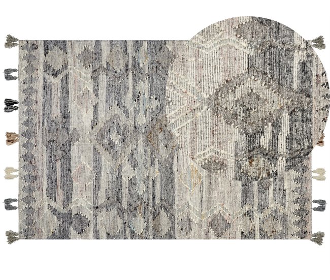 Beliani Kilim ARATASHEN 160x230 Gris