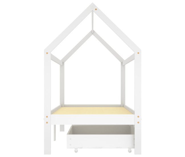 Estructura De Cama Infantil 206x97 Blanco