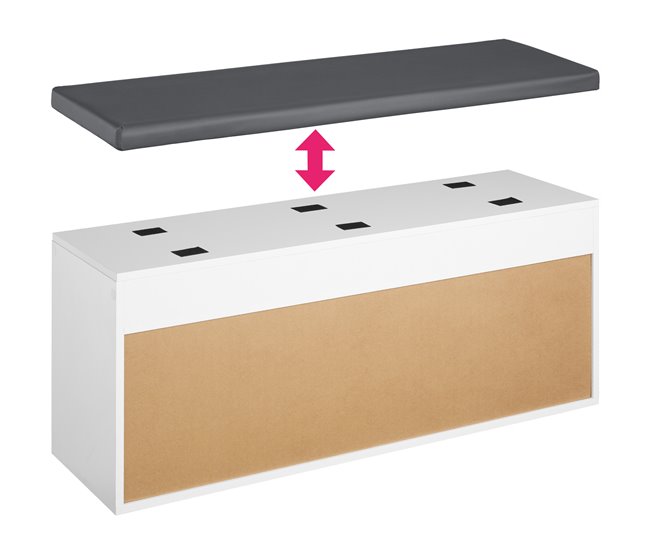 Banco zapatero 104 Blanco
