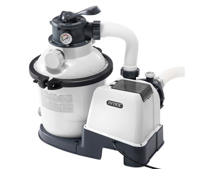 Depuradora de arena INTEX Krystal Clear 5.700 l/h 0,25 hp Gris