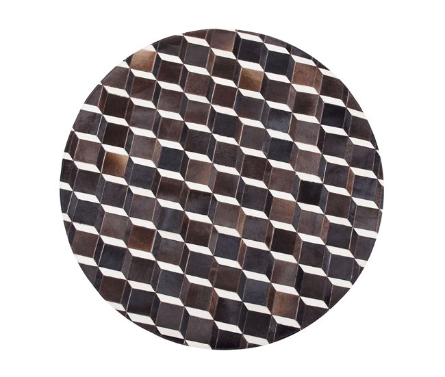 Beliani Alfombra de pelo corto ALPKOY 140x140 Marron