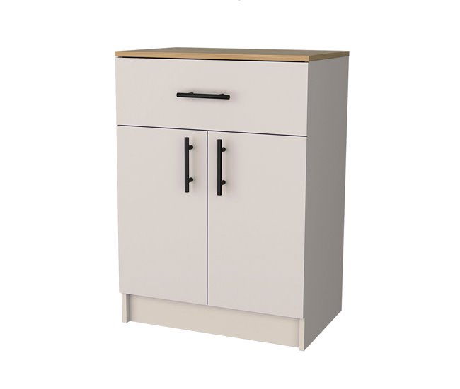 Alacena Mayorca en melamina con 2 puertas , 2 estantes y cajon Beige