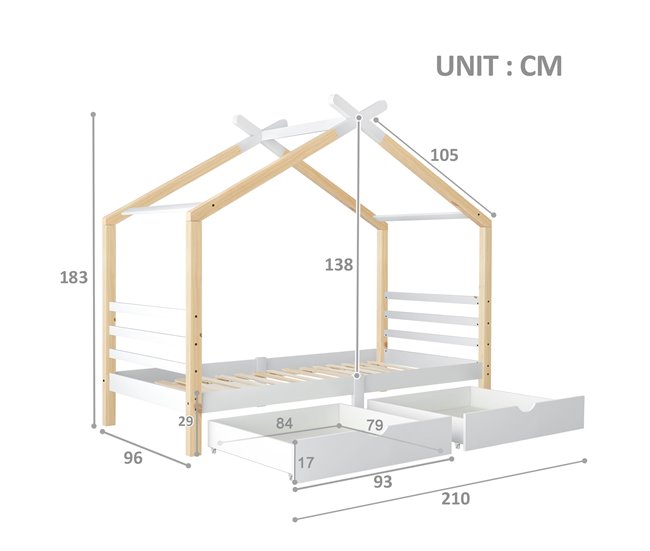 Camas infantiles Blanco