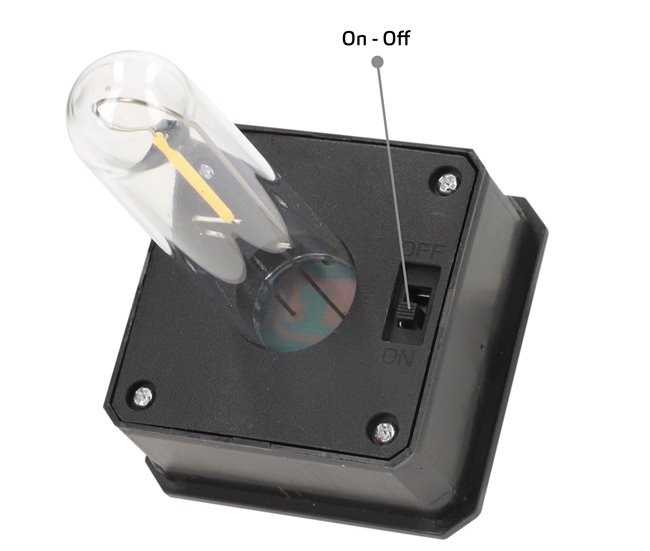 Aktive Set de 4 balizas solares LED 6 lúmenes con estaca Negro