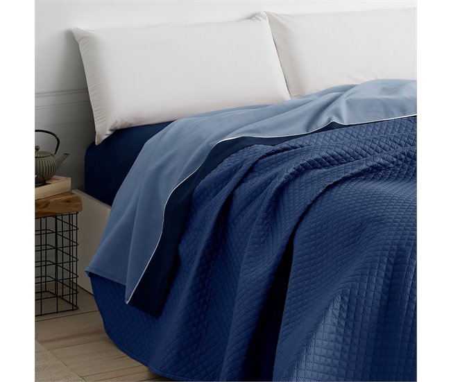 Vipalia Colcha bouti para cama. Colcha cubre cama acolchada reversible. Modelo Rombos 