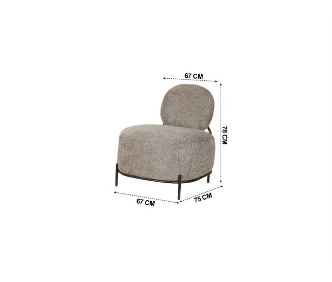 Sillón decorativo OWEN Azul