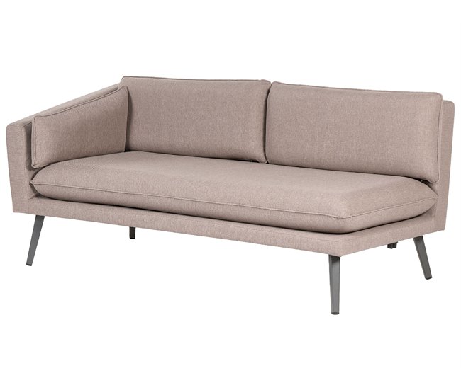 Beliani Sofá de jardín Poliéster LORETELLO Beige