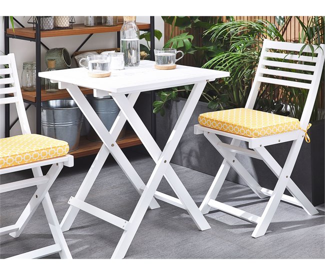 Beliani Cojines de asiento FIJI Amarillo