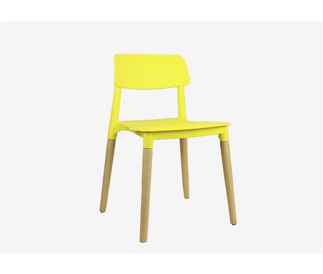 Silla de cocina fija AGATA Amarillo