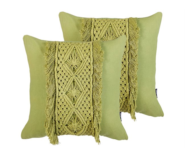 Beliani Cojín decorativo KALAM 45x45 Verde