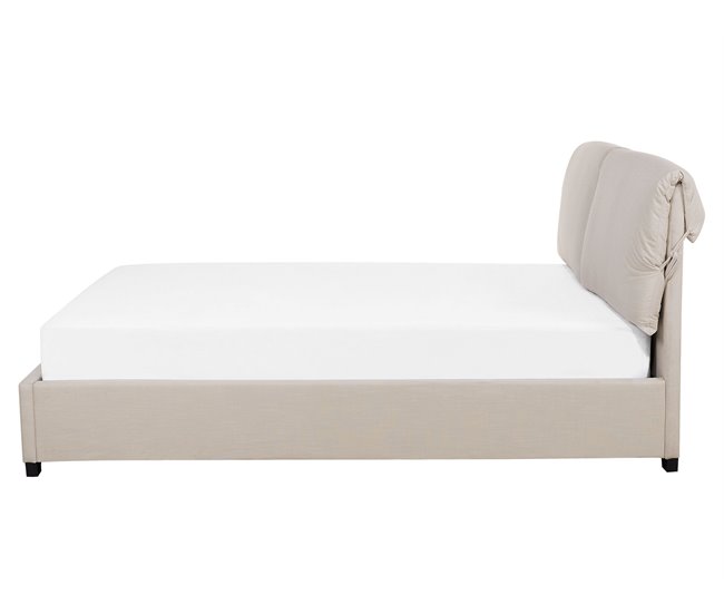 Beliani Cama con somier Poliéster BELFORT 171x212 Beige
