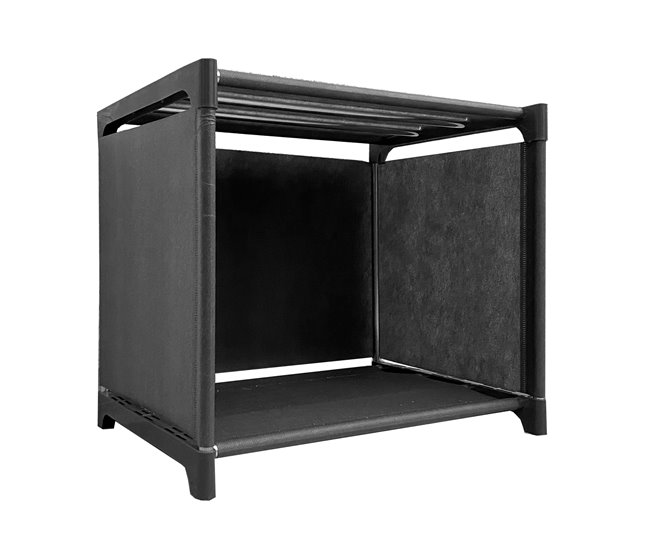 Estanteria Ordenacion 2 Pisos PVC & Tela Nyana Home 41 Negro