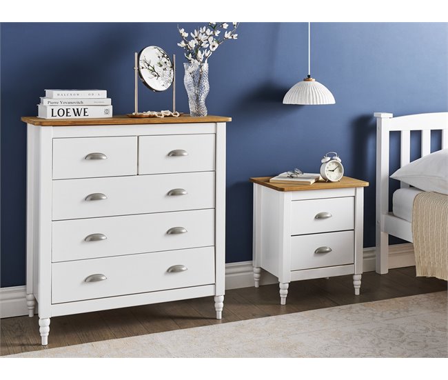 Beliani Cómoda SHILLINGTON 79 Blanco