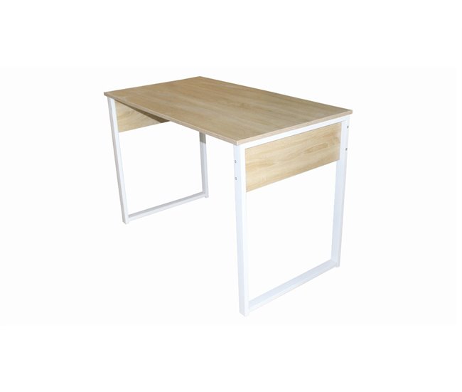 Mesa escritorio EGO color madera y blanco 110x75x60cm Blanco