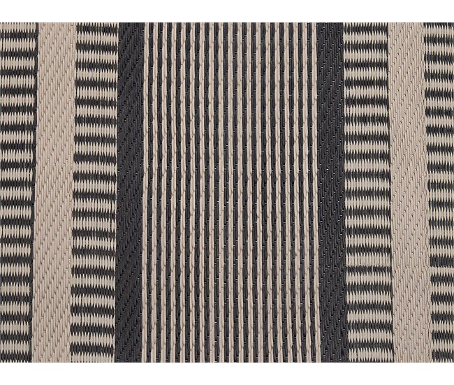 Beliani Alfombra de exterior MANSA 160x230 Negro