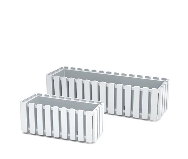 Jardinera para balcón BOARDEE FENCYCASE Blanco