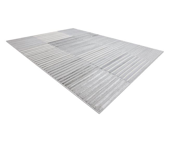 Alfombra LIRA E2681 Vintage estructural moderna glamour 80x150 Gris