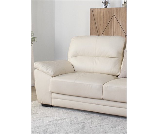 Sofá de piel RICHARD Beige