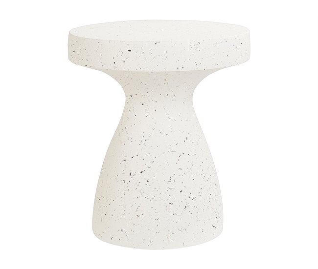 Beliani Mesa auxiliar BIVIERE Blanco