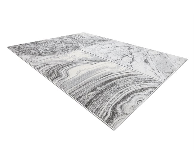 Alfombra LIRA HE527 Naturaleza estructural moderna glamour 200x290 Gris