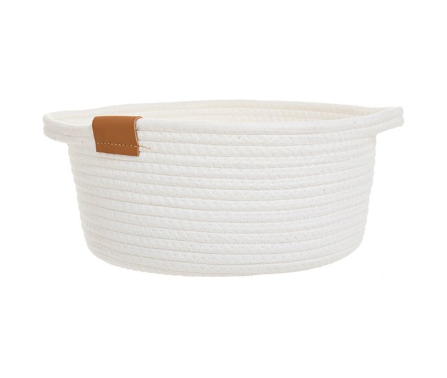Cesto de algodón Blanco