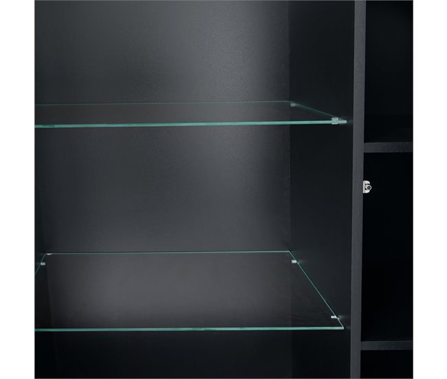 Vitrina 4 puertas CACHÉ color negro Negro